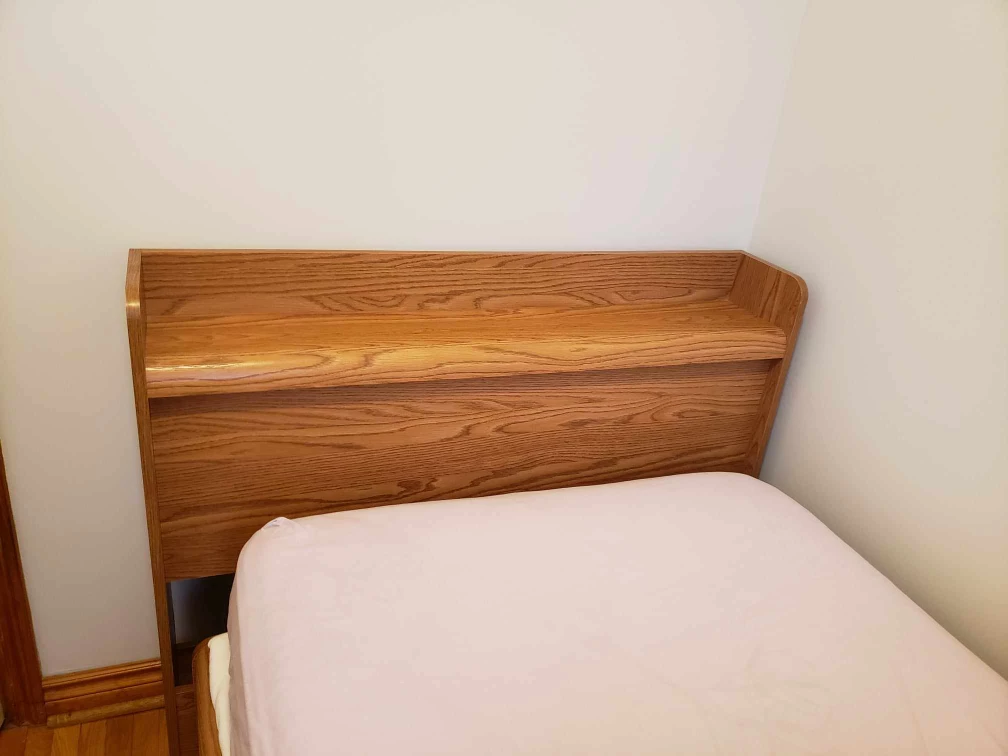 Twin bed with 3 drawer storage