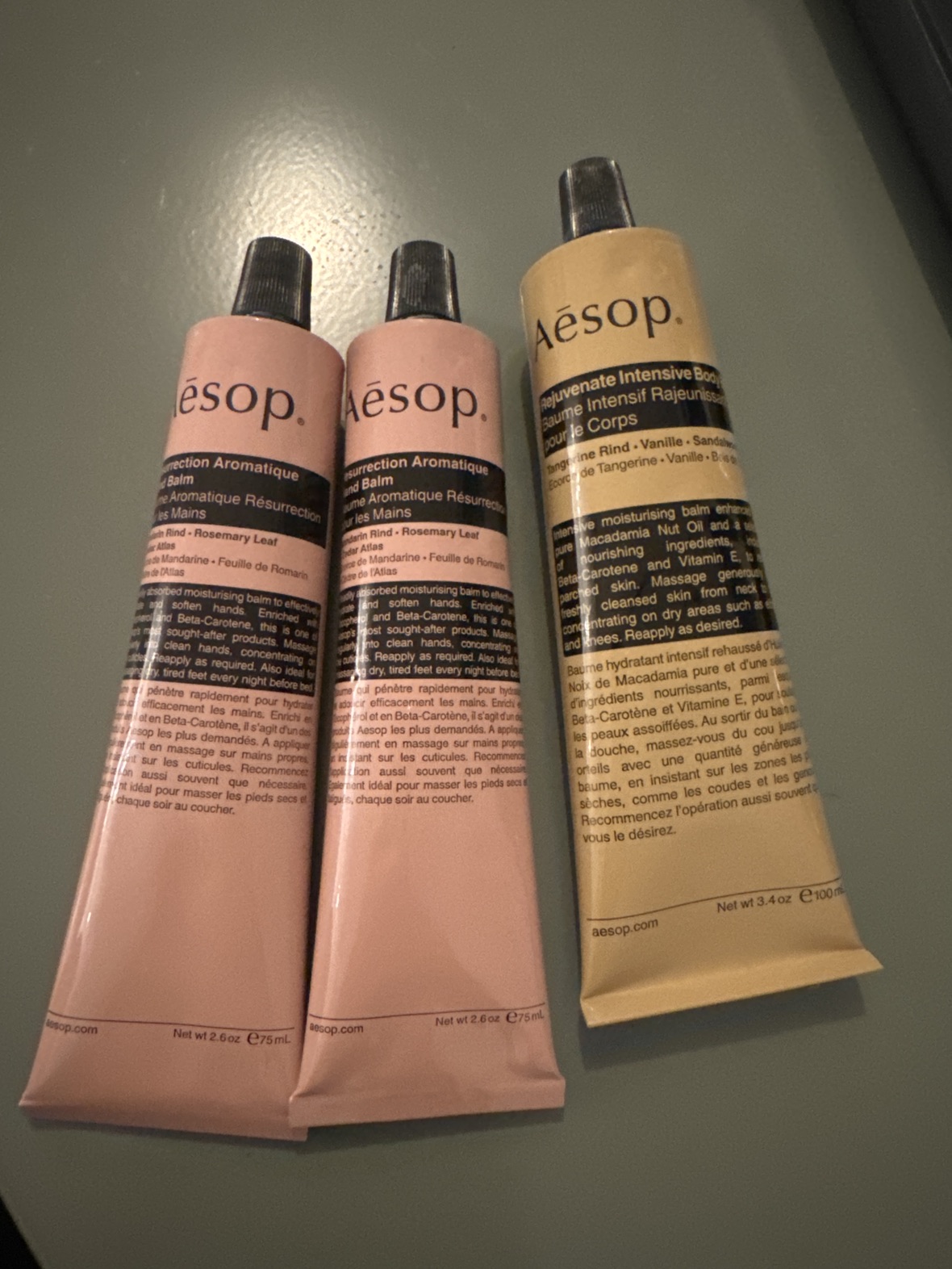 [NEW] Aesop hand balm x 2 + body balm