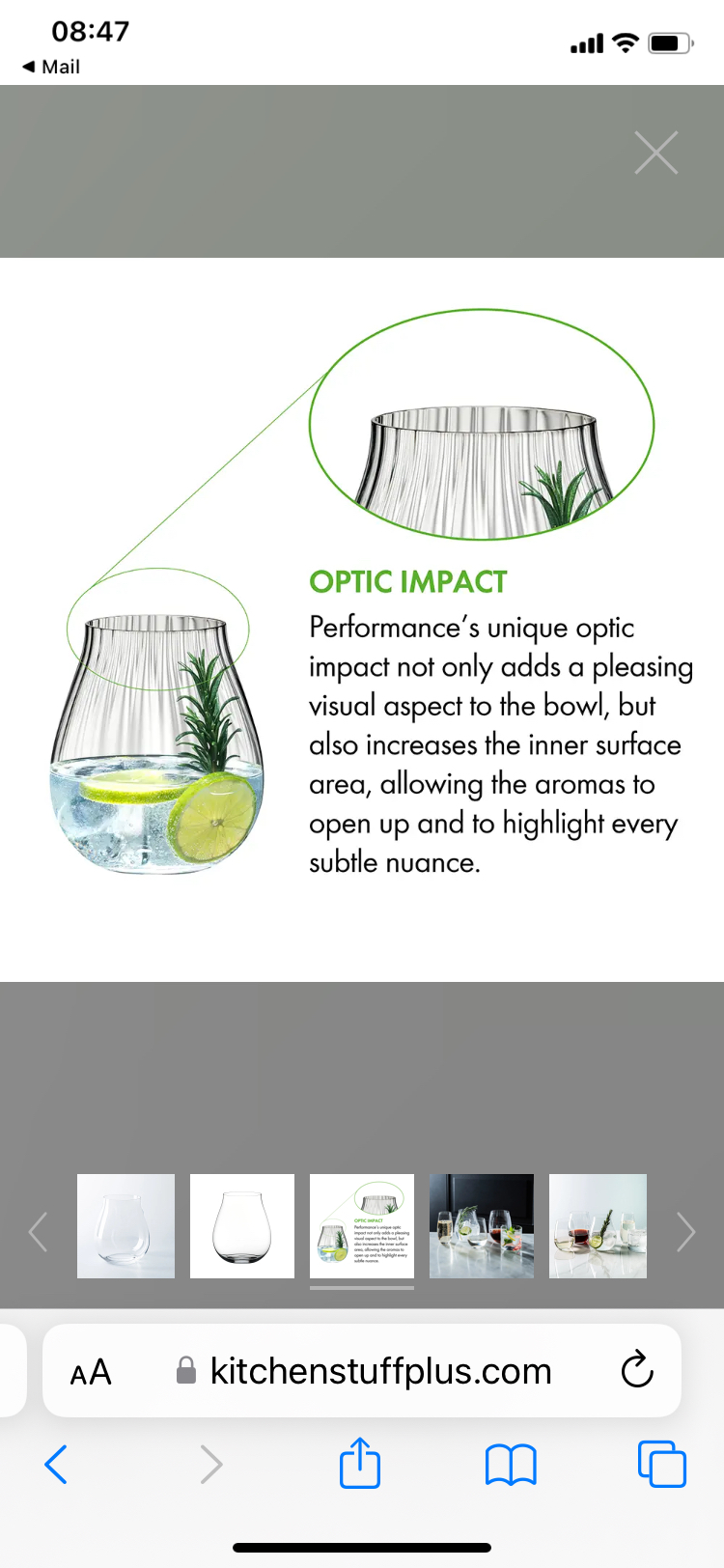 Crystal Gin Glass / Made in Germany image indicator(3)