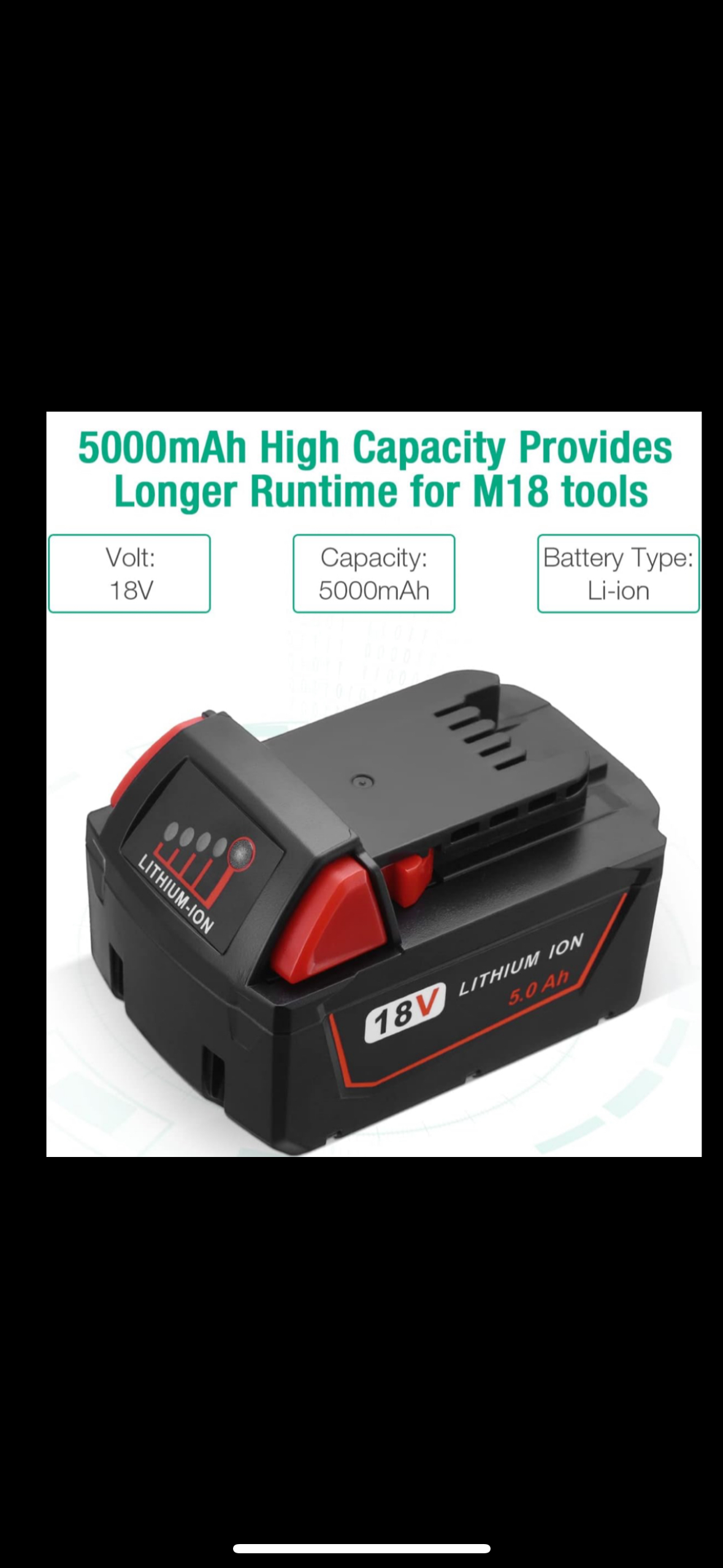 Battery and Charger Replace for Milwaukee image indicator(4)