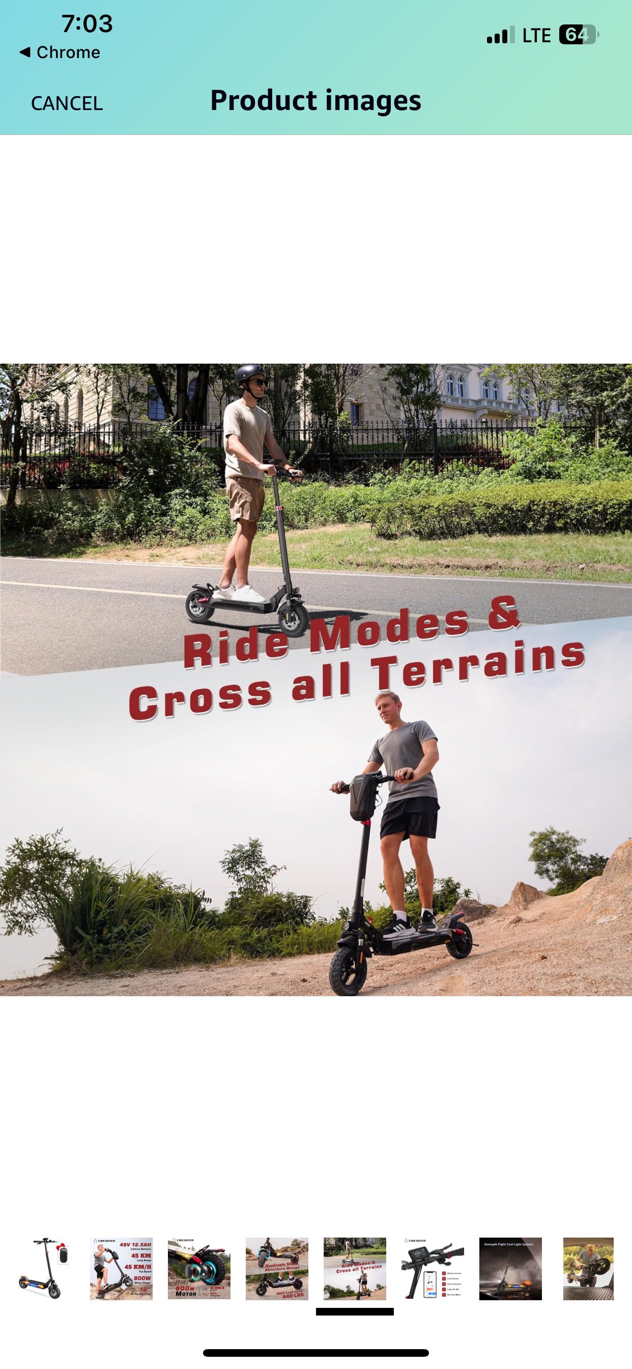 Circooter Mate 800W Adult Electric Scooter - photo 5