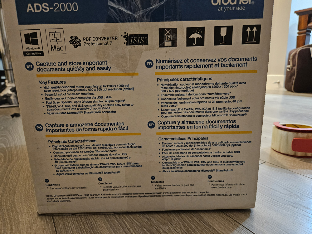 Brother's High Speed Document Scanner - photo 4