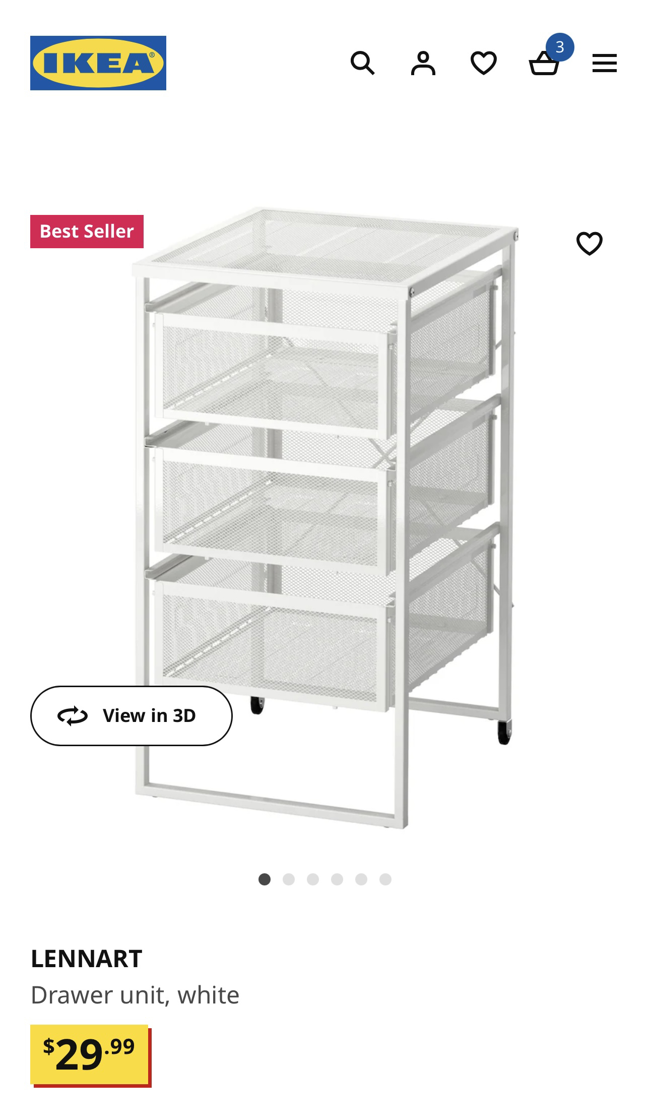 Lennart wired basket x2 -ikea - photo 3