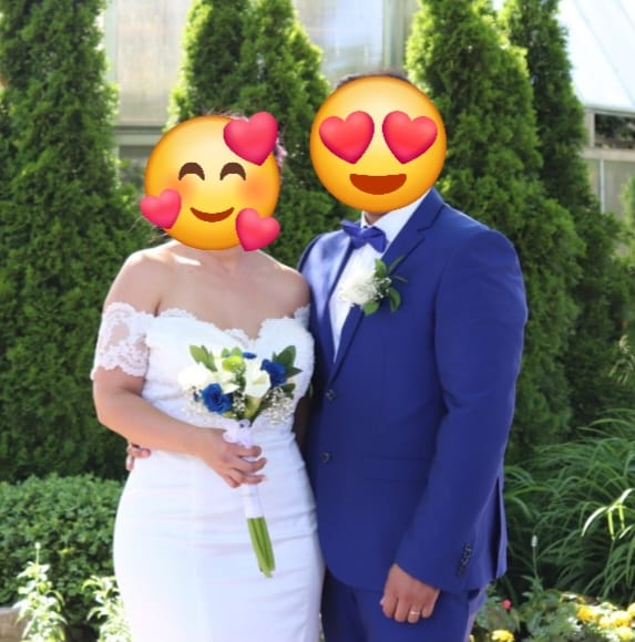 2 piece Royal blue wedding tuxedo with Bowtie image indicator(2)