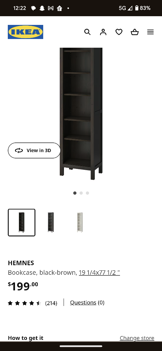 IKEA Hemnes bookcase