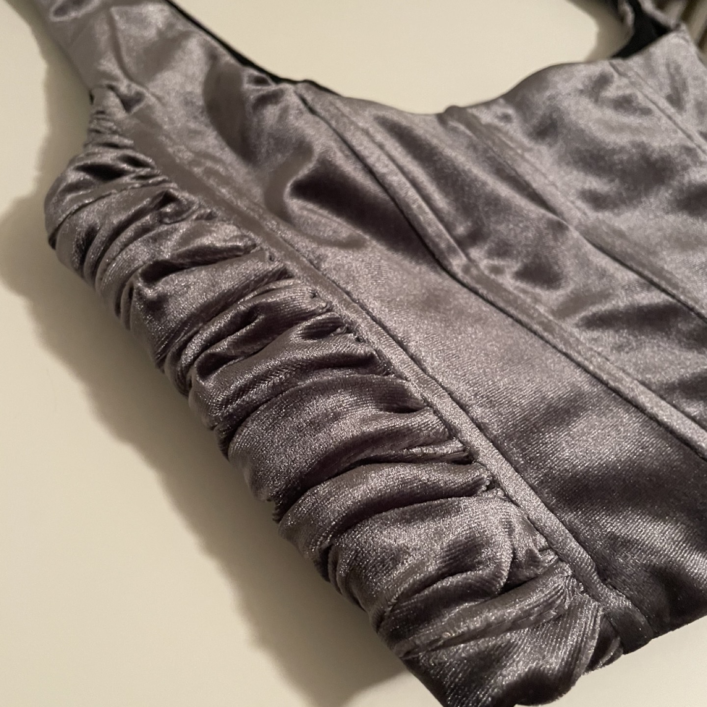 New Zara Velvet Corset Top image indicator(3)