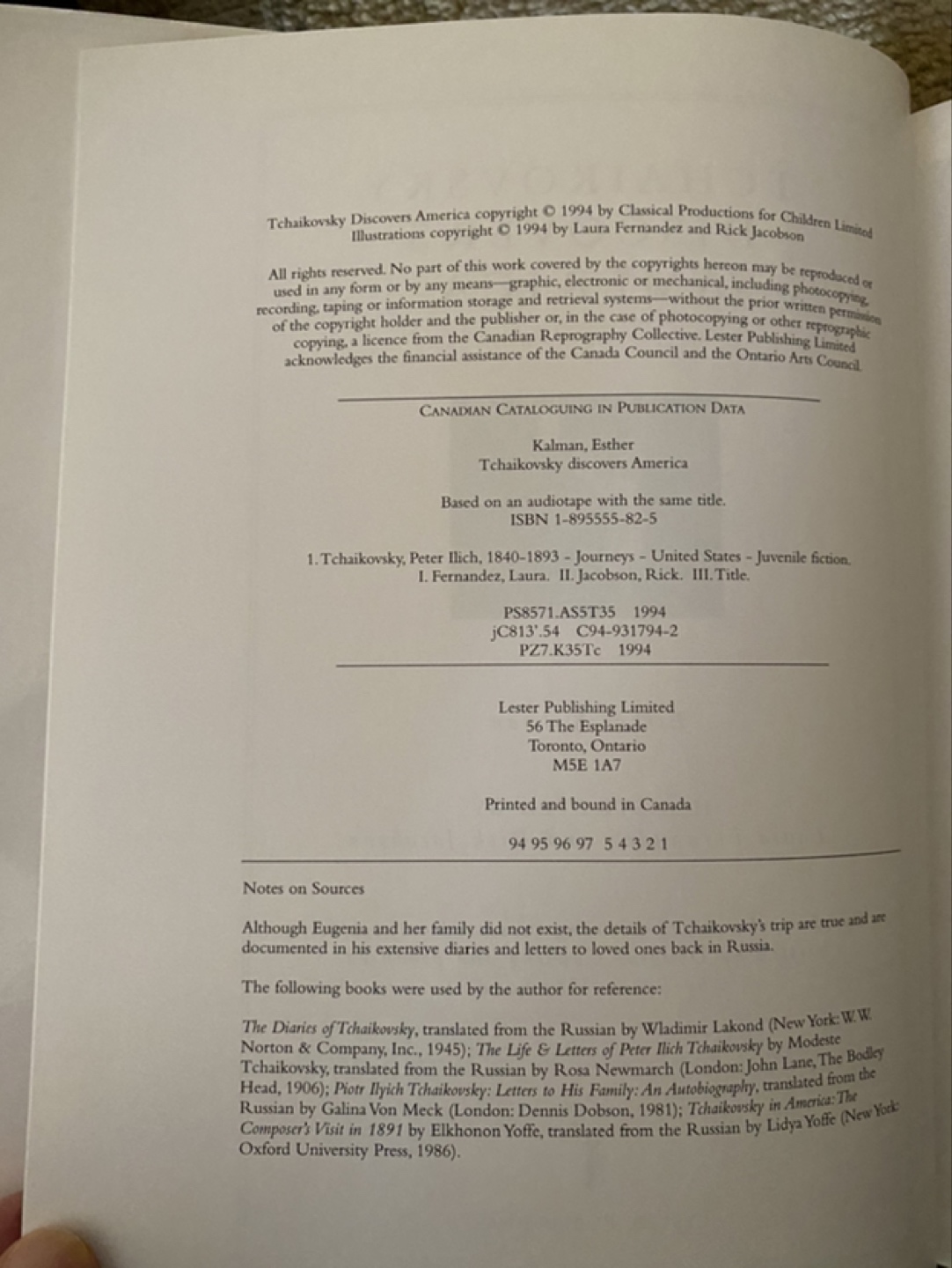 Tchaikovsky Discovers America by Esther Kalman image indicator(6)