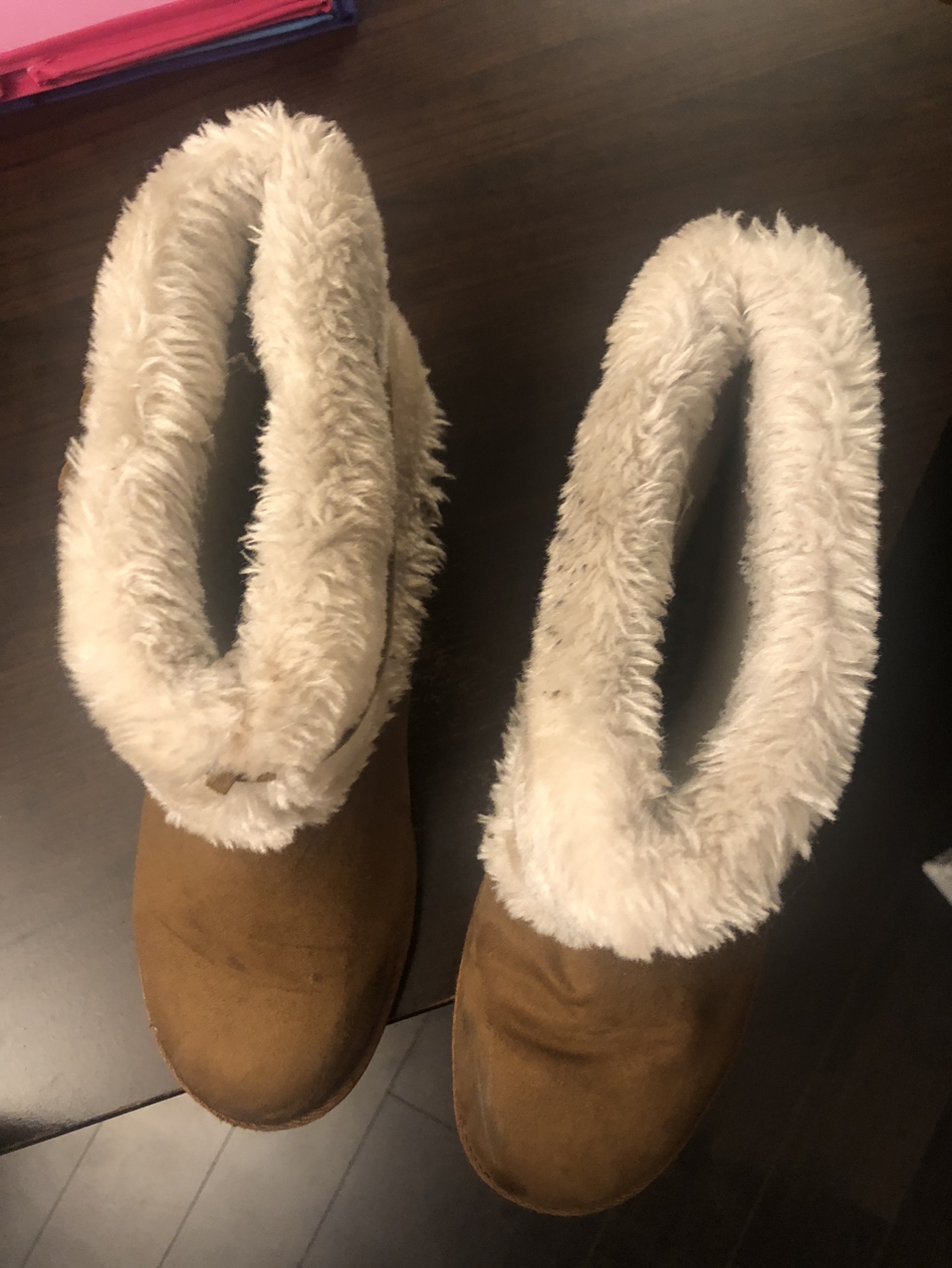 Ankle length fuzzy booties - photo 2