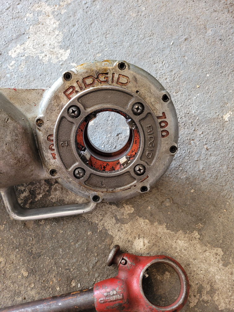 rigid 700 pipe threader and accessories - photo 3