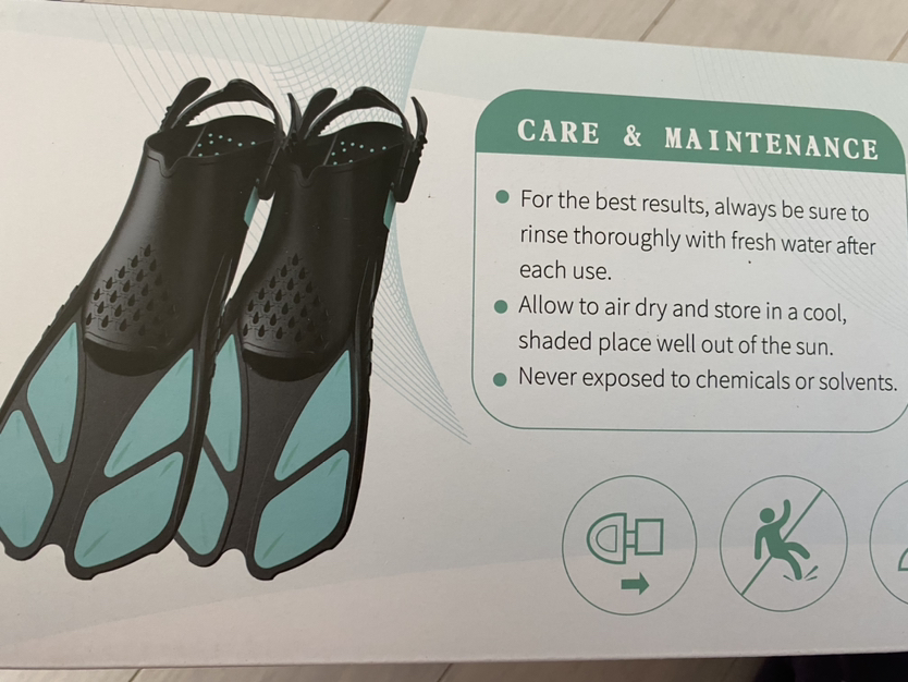 New fins and mask S/M image indicator(5)