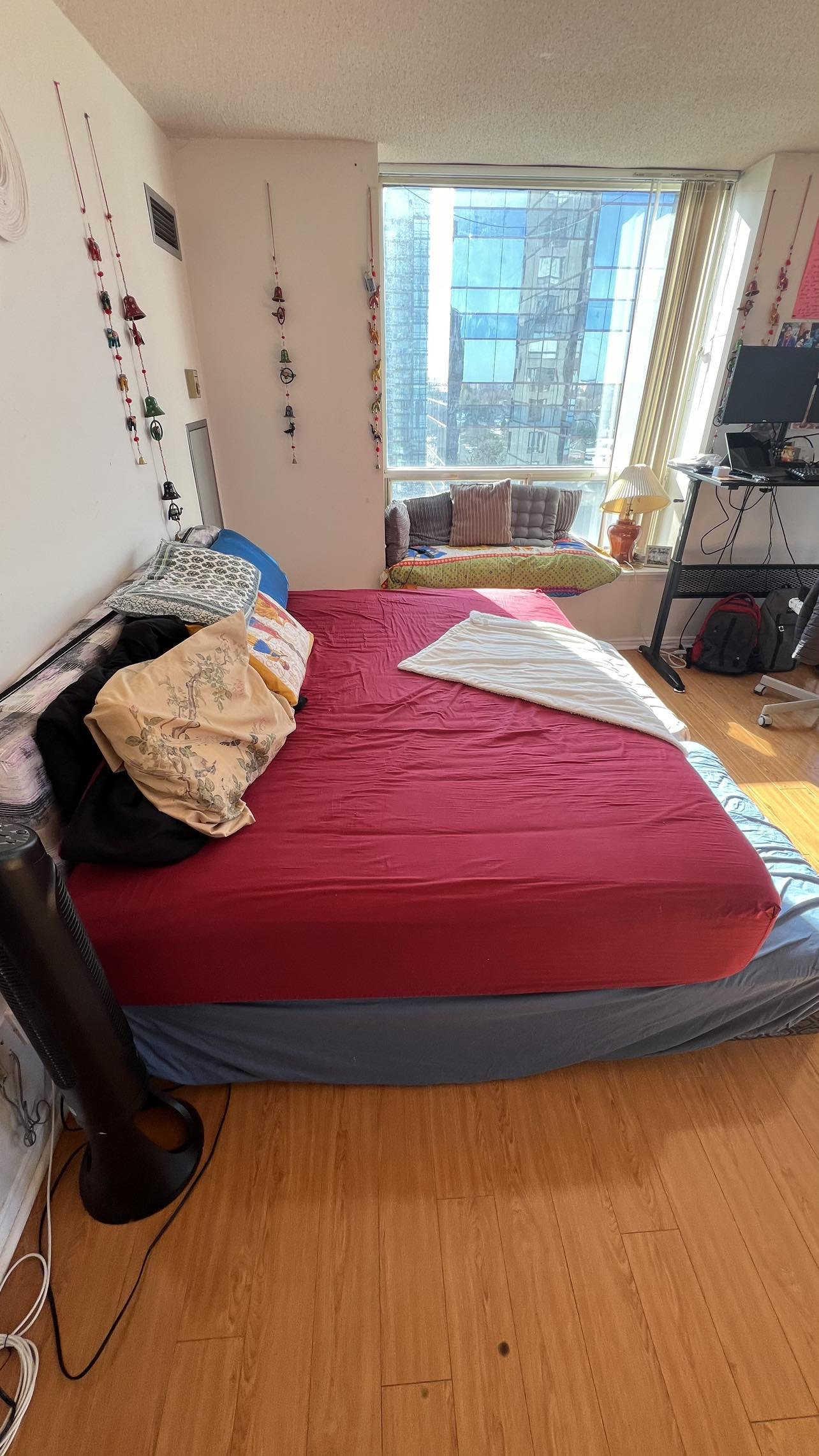 IKEA Queen Mattress and Frame Malm black thumbnail