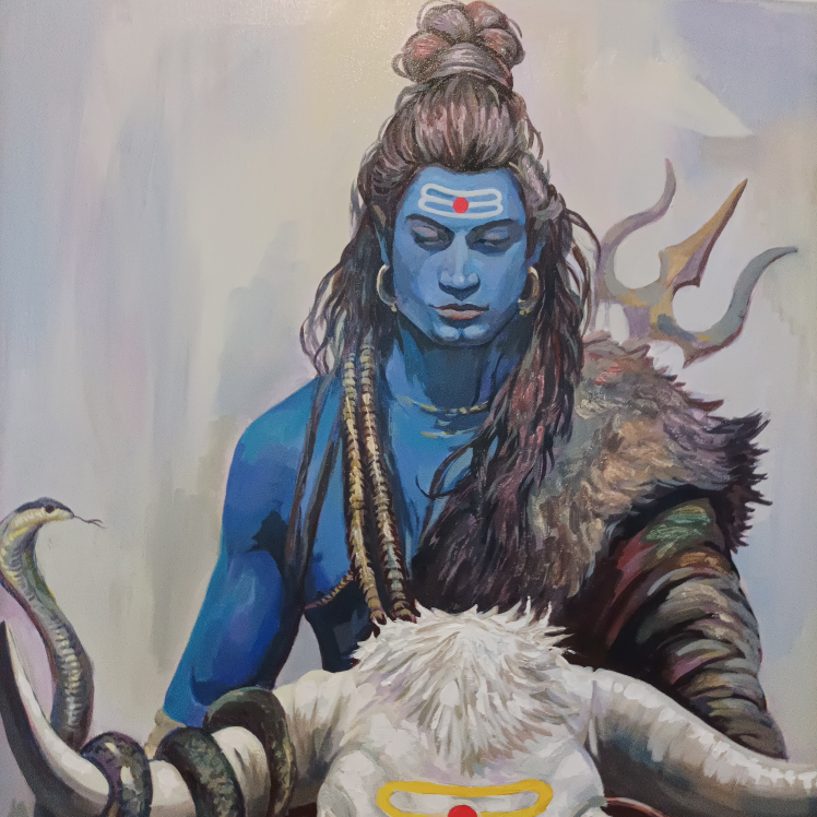 original oil painting 40 by 40 " image indicator(10)