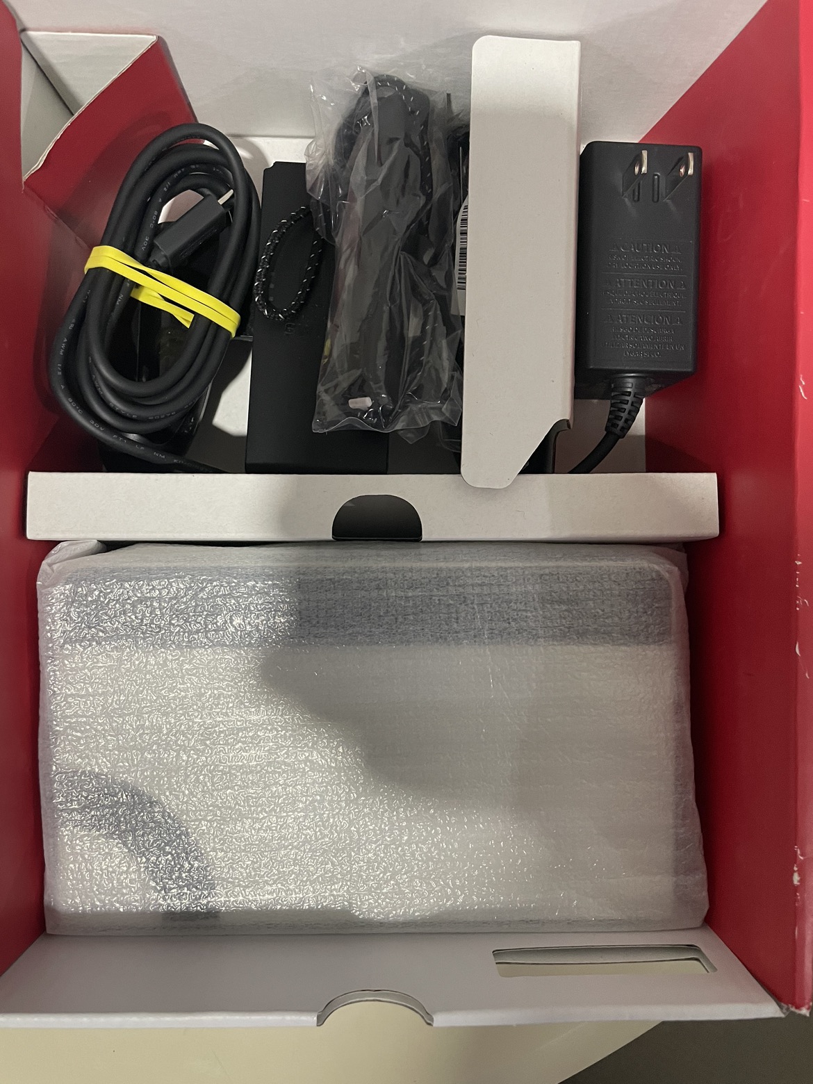 Nintendo Switch OLED white 64GB LNIB w/extras $450 OBO image indicator(3)