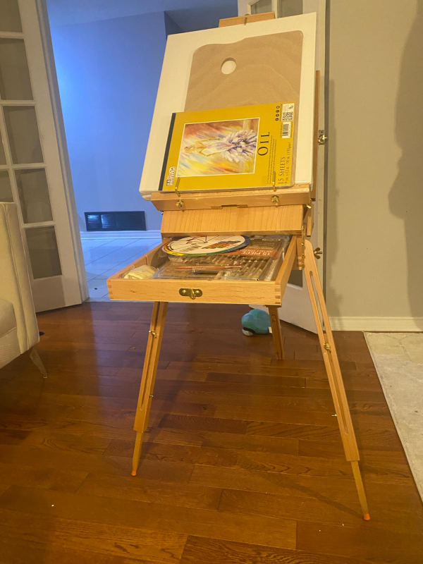 complete oil painting set with easel - photo 4