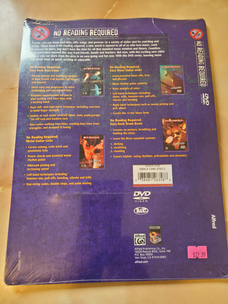 "SEALED" Metal Guitar Licks DVD Video Learn how to play 🎸 image indicator(2)