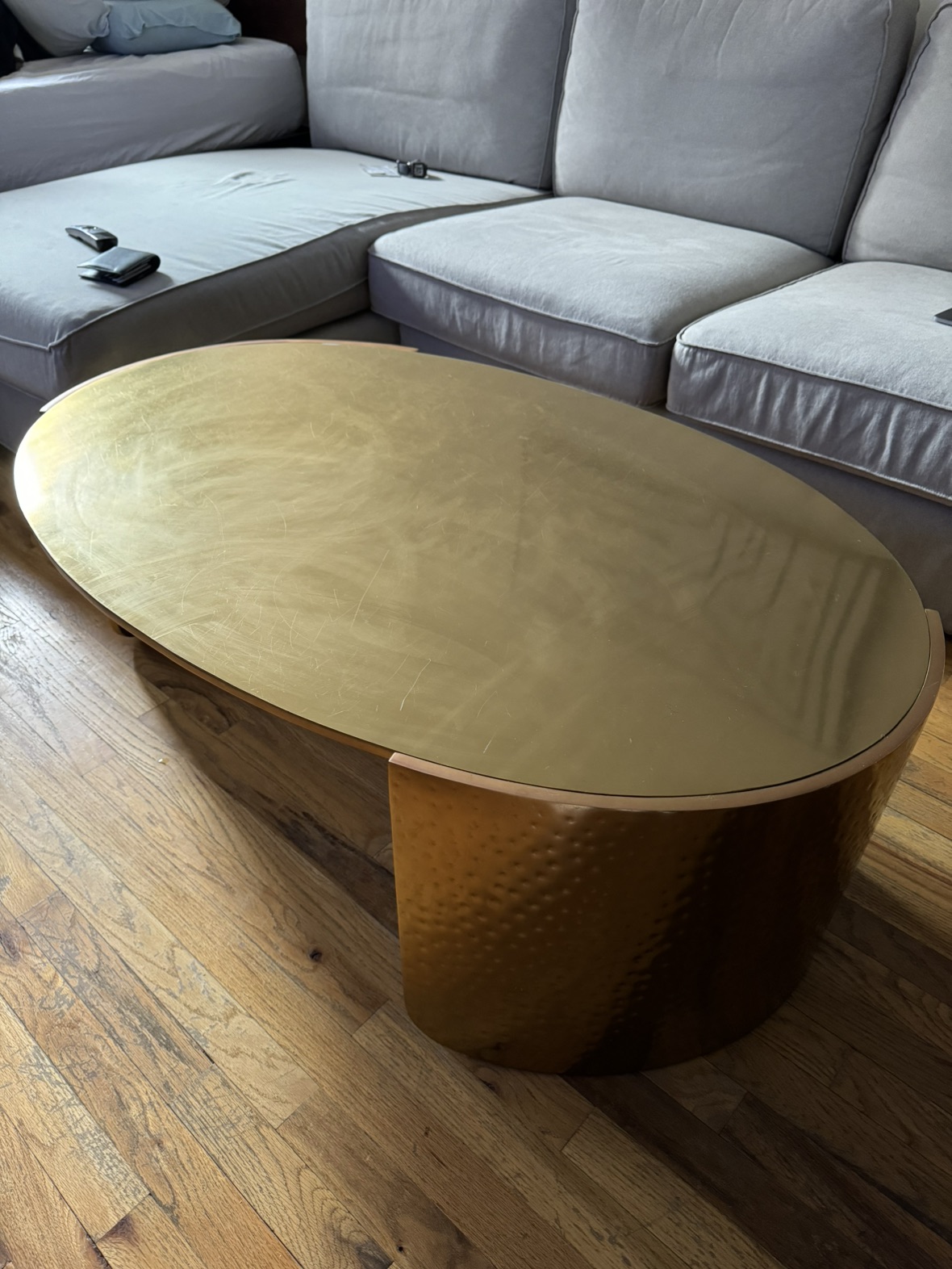 Cb2 Gold Coffee Table - photo 2