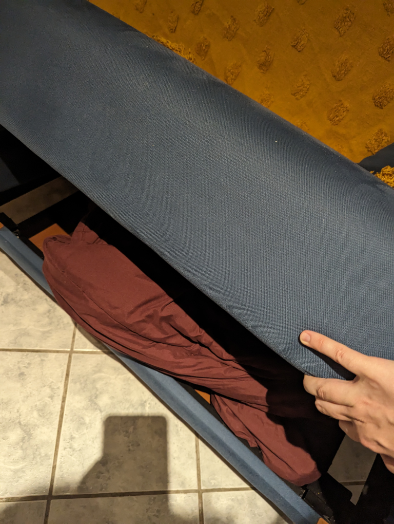 Blue Sofabed with storage - photo 2