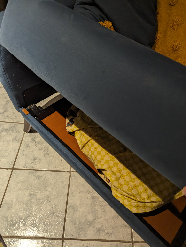 Blue Sofabed with storage - photo 3