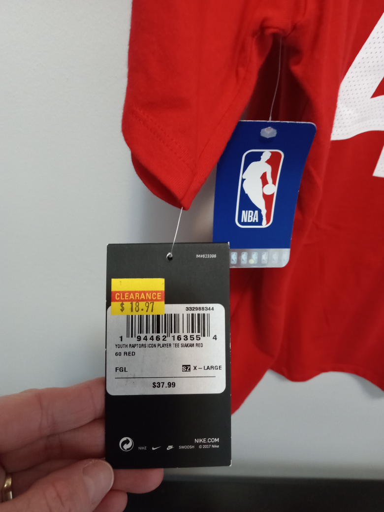 Raptors T-shirt youth New ( kids) #freecycle - photo 4