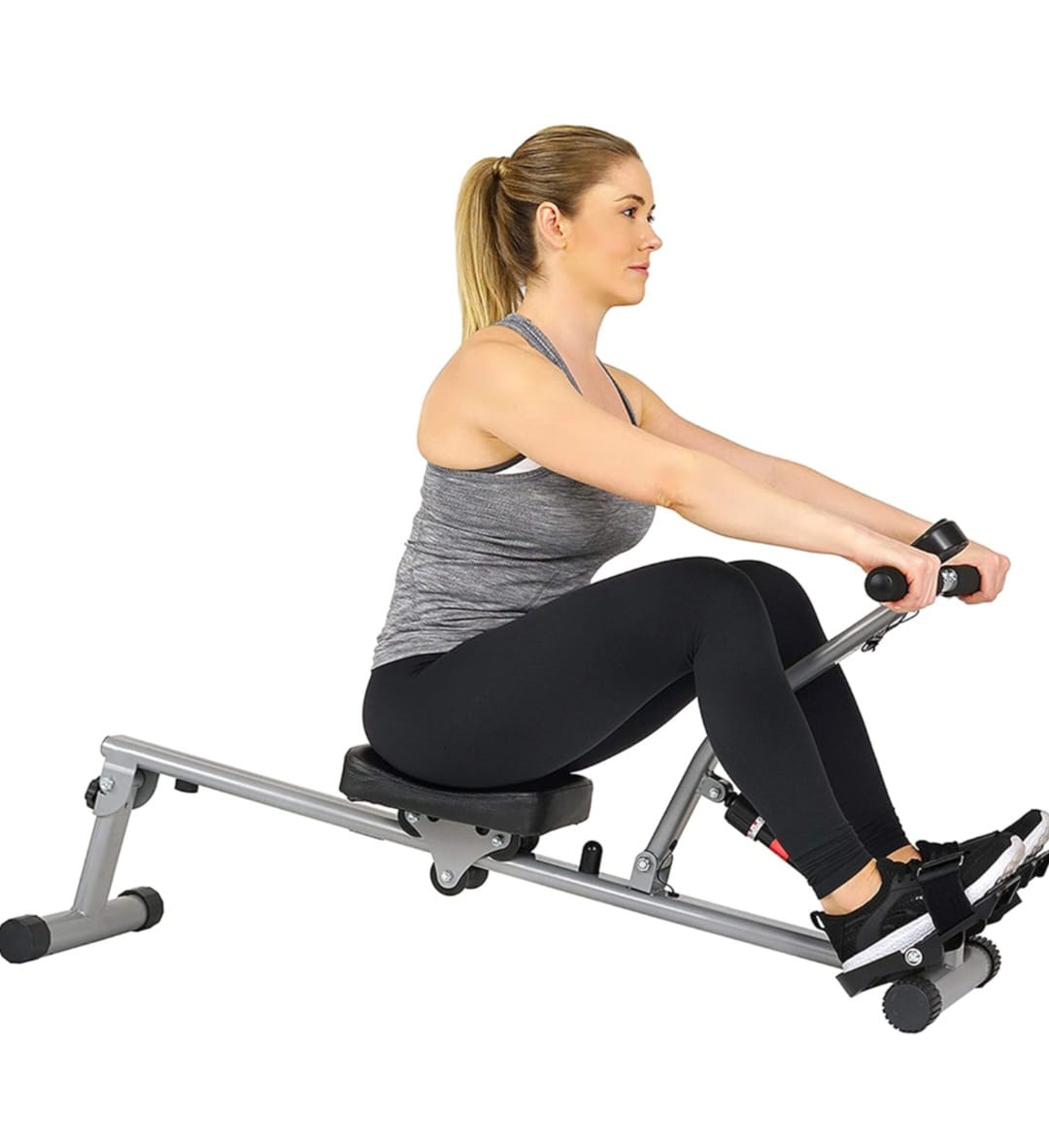 Rowing Machine Rower w/ 12 Level Adjustable Resistance image indicator(2)