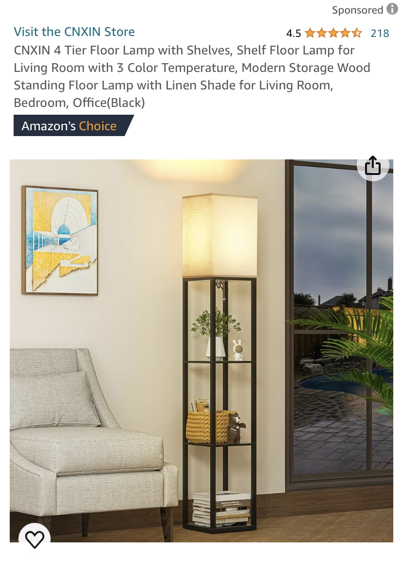 4 Tier Floor Lamp
