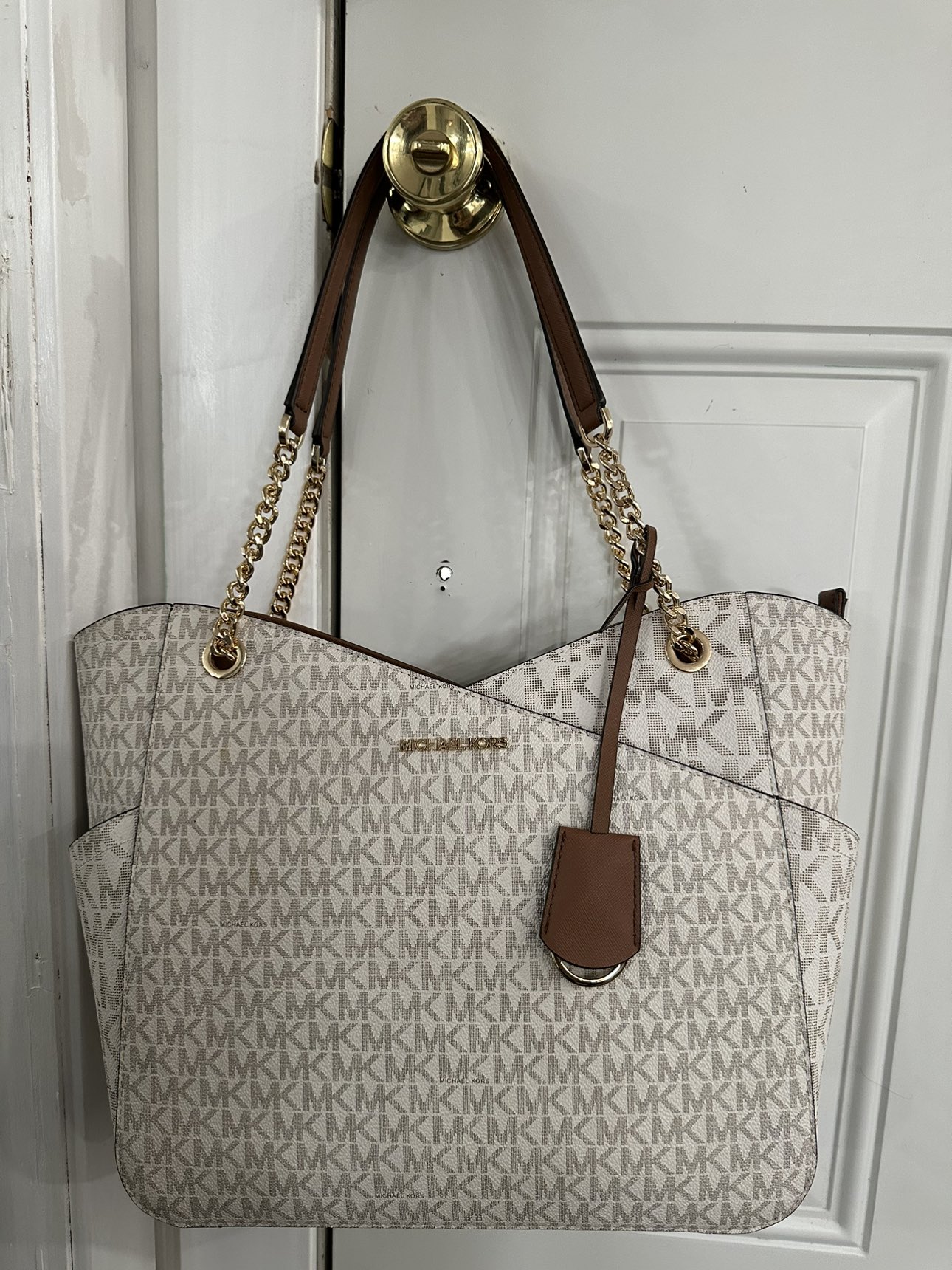MICHAEL MICHAEL KORS JET SET TRAVEL LARGE CHAIN SHOULDER TOTE - photo 2