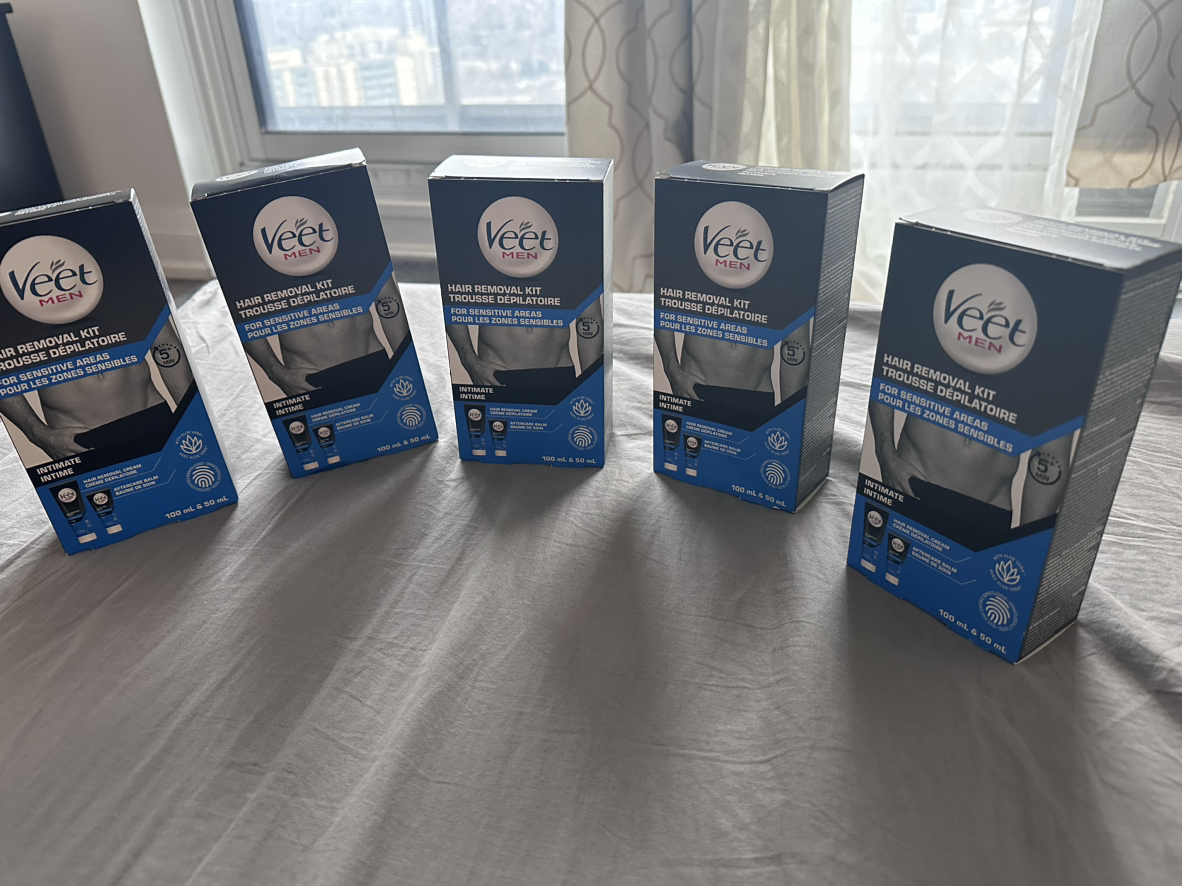 Veet Men - Hair Removal Kit (New) 5 Packs - photo 2