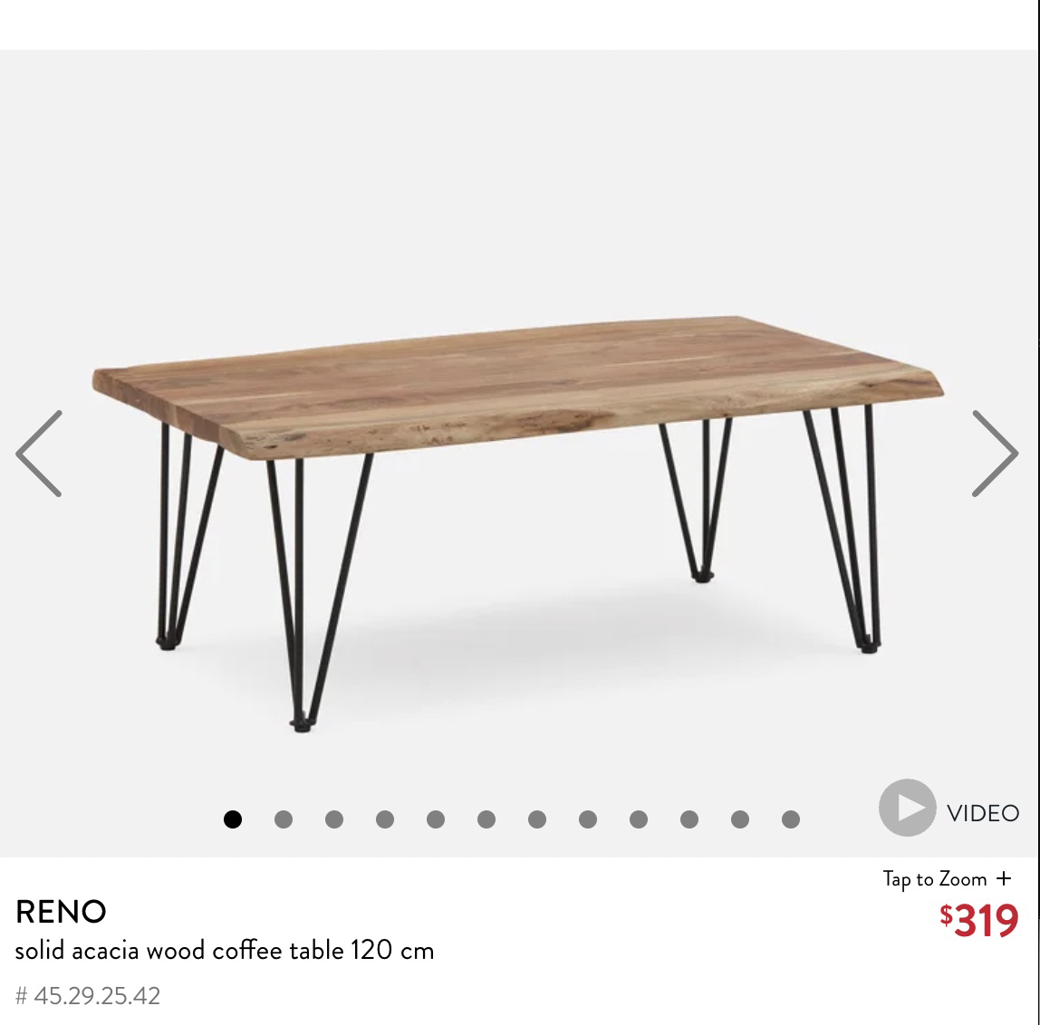 Solid Wood Coffee Table - photo 2