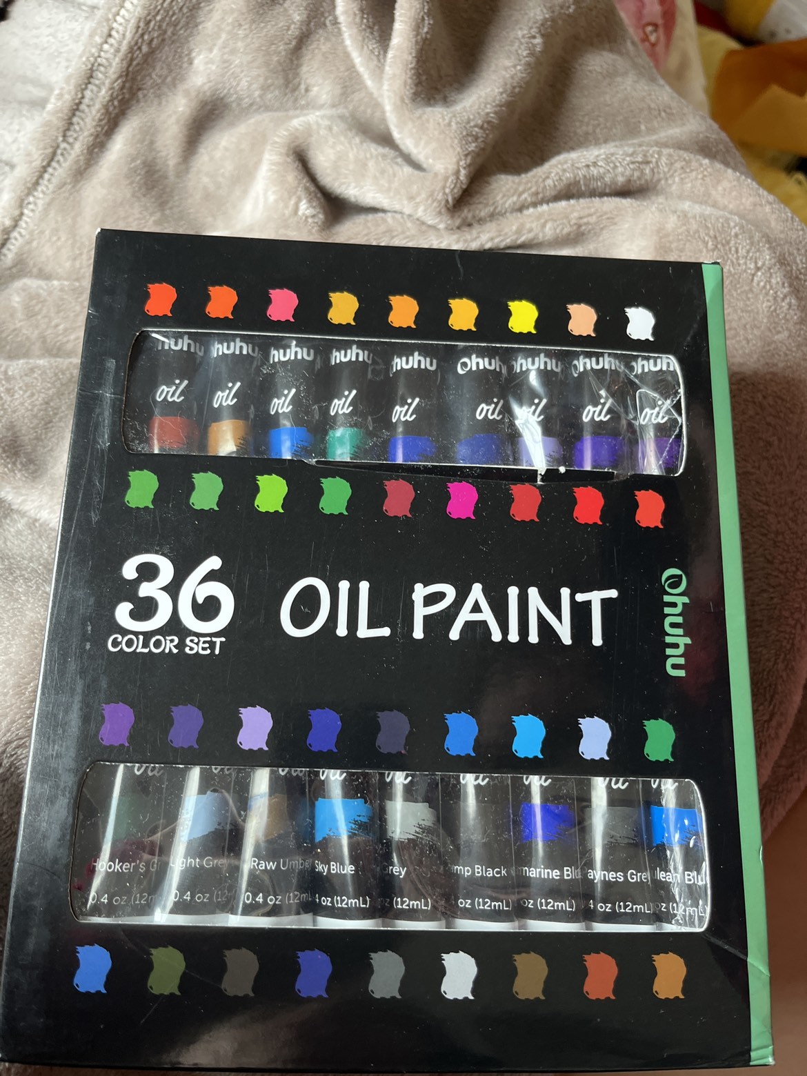 36 tubes of oil paints thumbnail