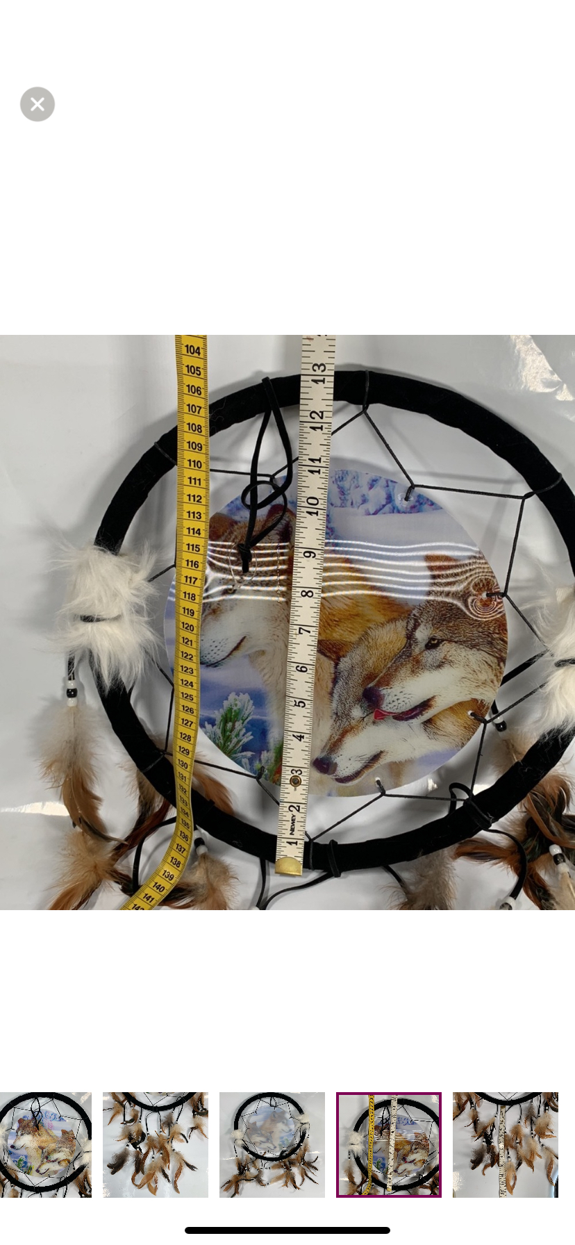 Dream Catcher Wolf Accent 13inch image indicator(5)