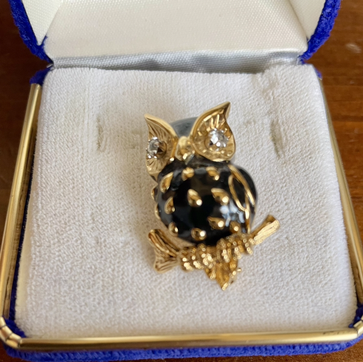 Vintage D’Orlan Owl Brooch Pin image indicator(2)