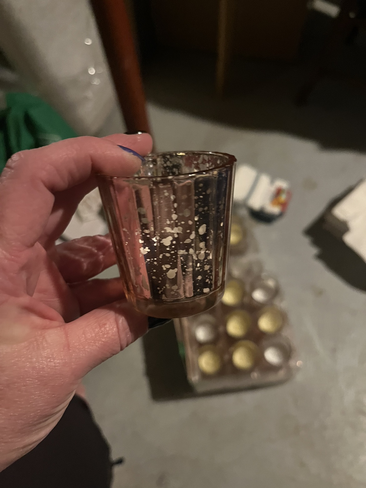 31 Rose Gold Candle holders and Tea lights. - photo 3