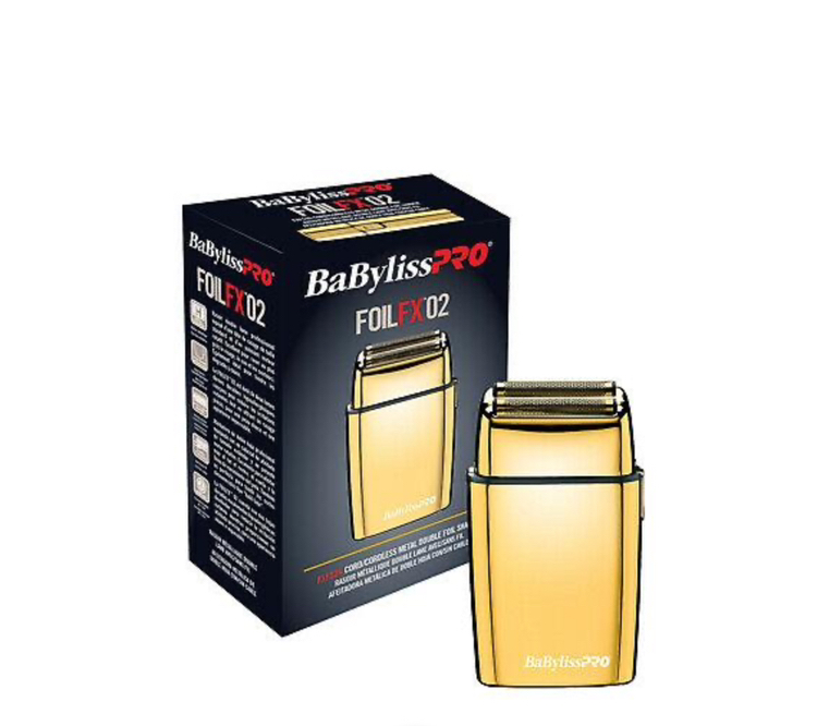 BABYLISSPRO® FOILFX02™ CORDLESS GOLD METAL DOUBLE FOIL SHAVER