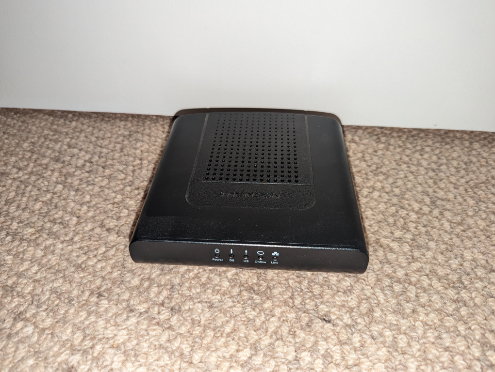 Cable to Ethernet modem.
