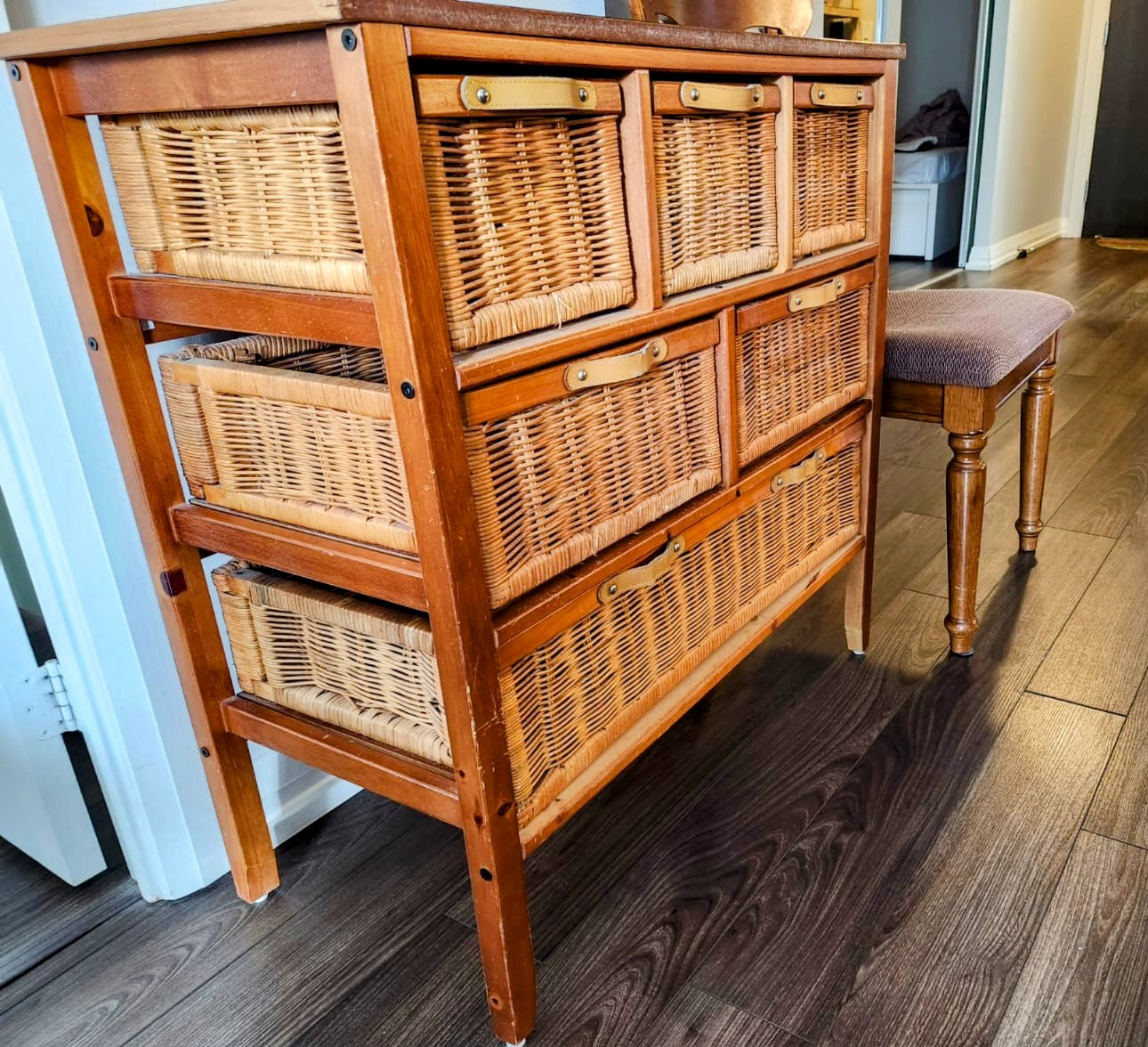 Canadian Tire Large Wicker Chest, Honey image indicator(2)