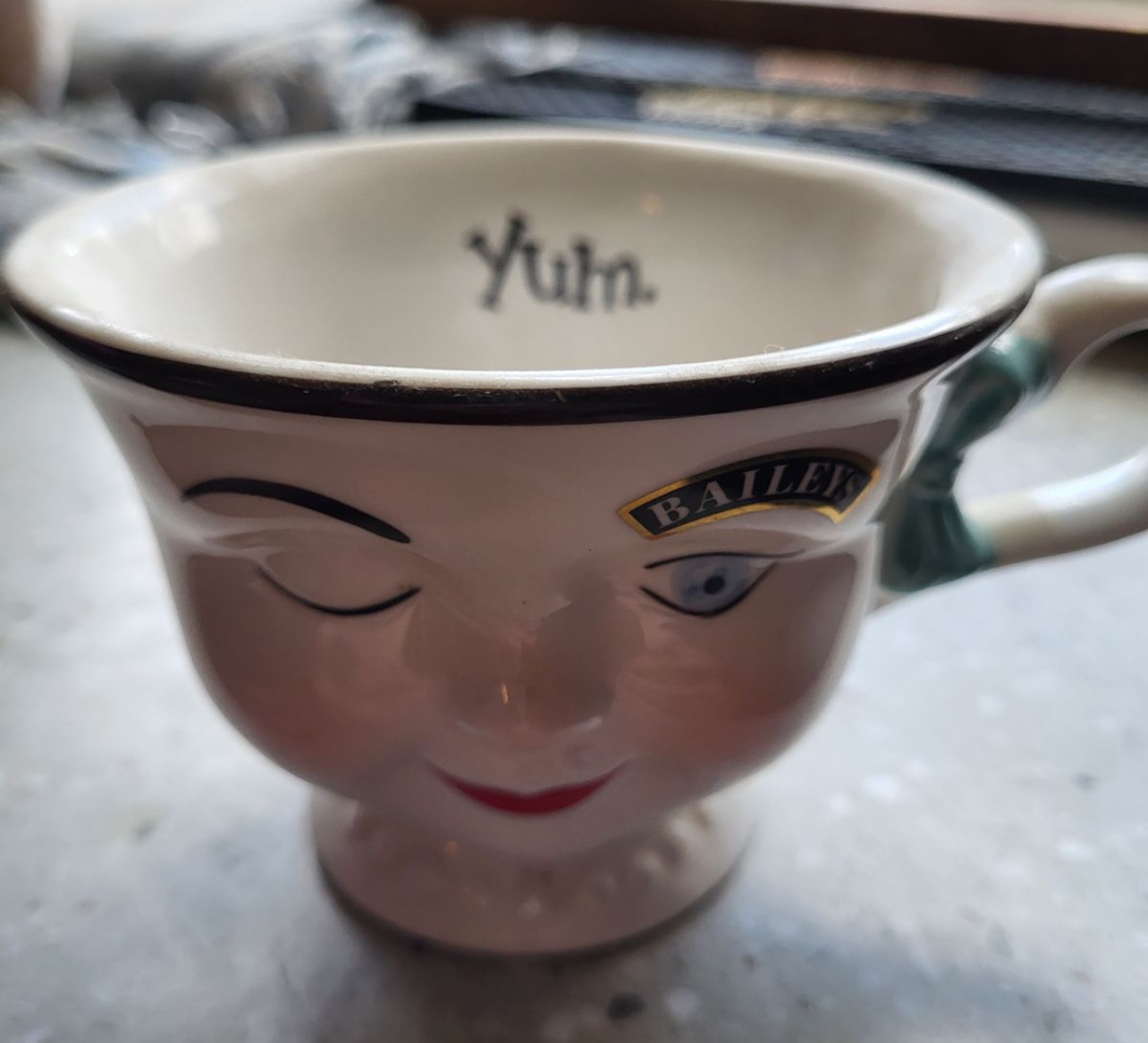 Vintage Baileys Irish Cream Cup Winking Eye Limited Edition thumbnail