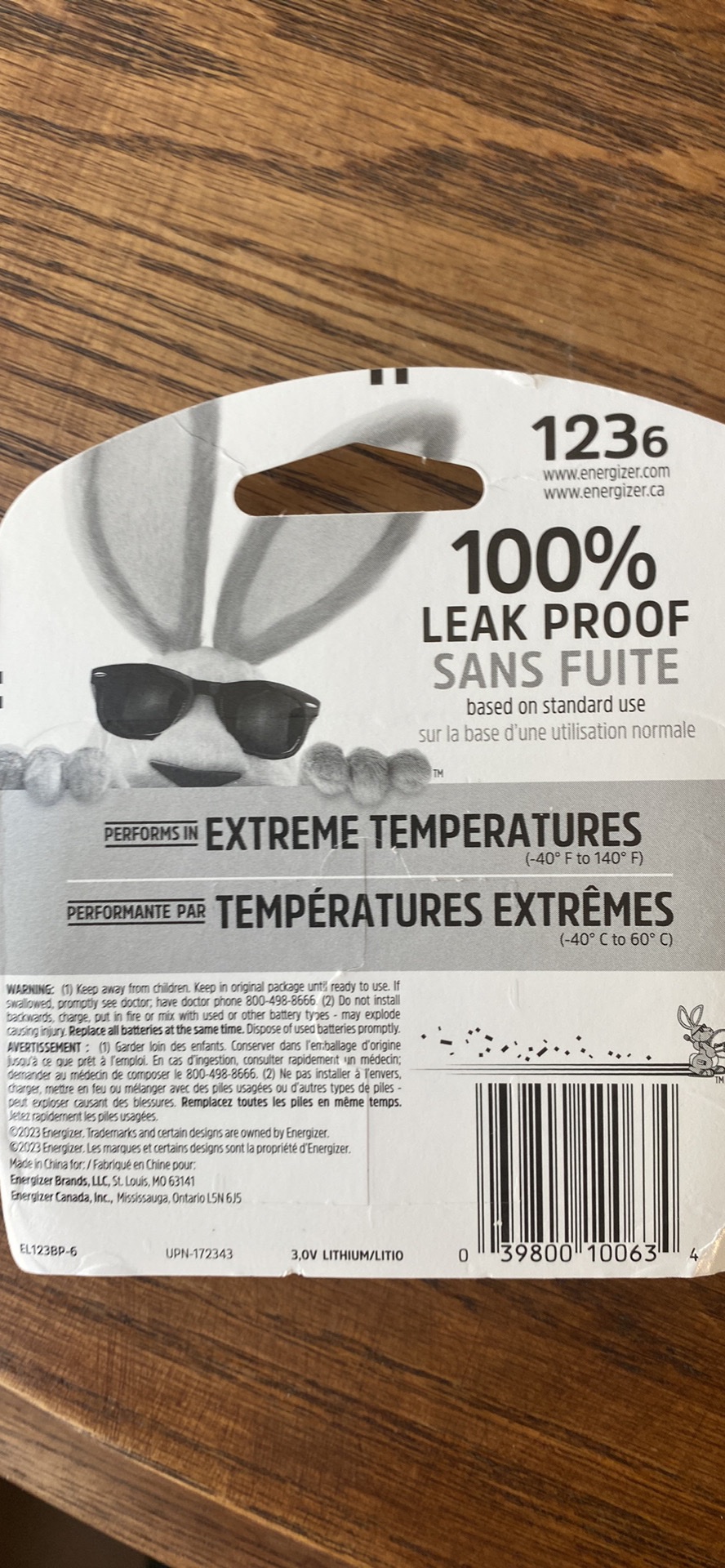 Energizer 123 lithium battery image indicator(2)