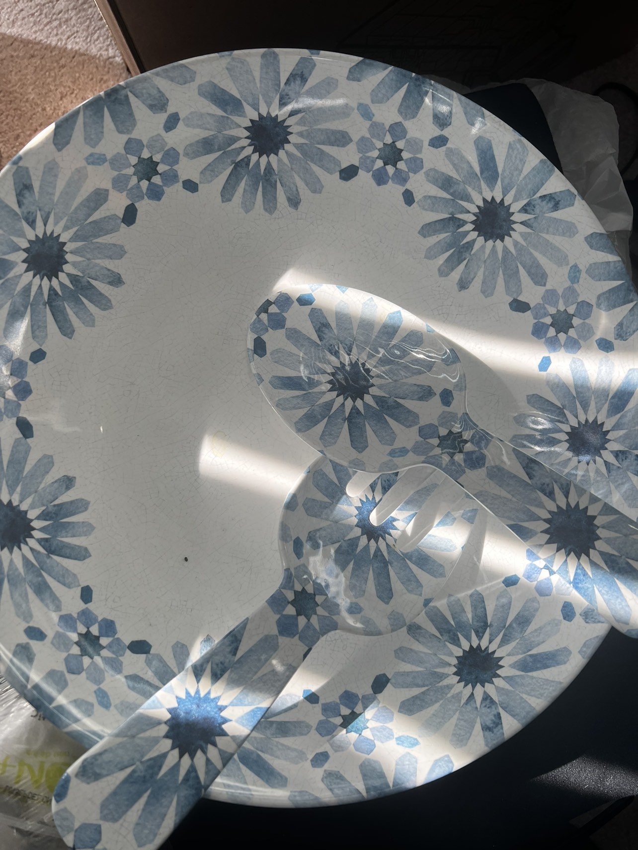 Salad mixing bowl set