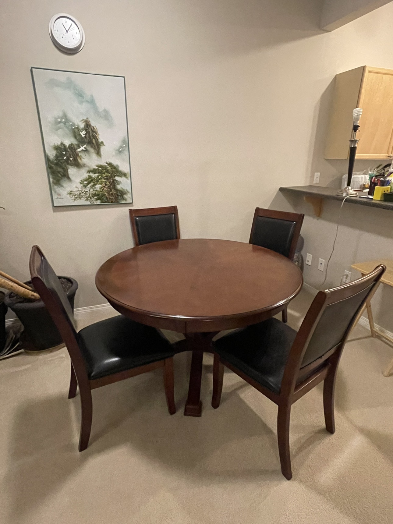 Wood table and chair dining set pickup summerside