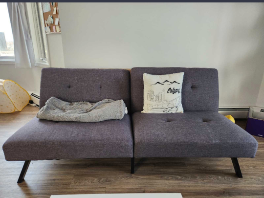 Moving Sale - Grey Couch, foldable