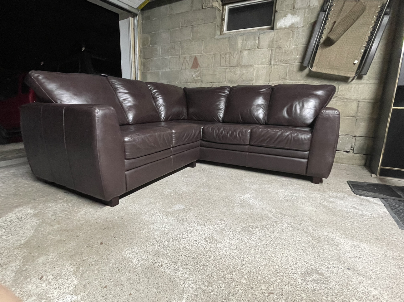 Leather Sectional Couch - photo 2