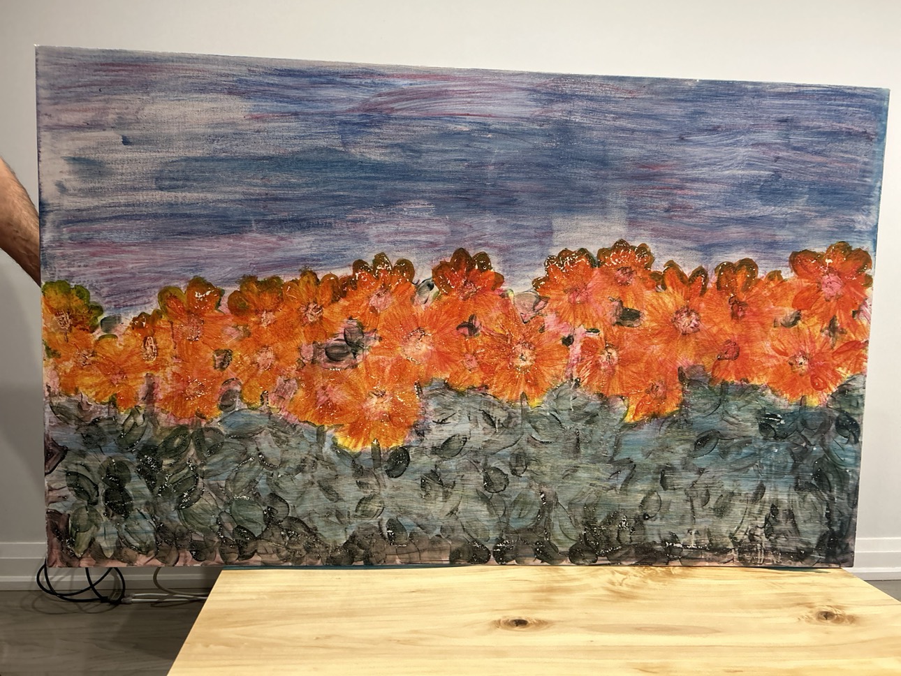 Canvas Flowers Painting