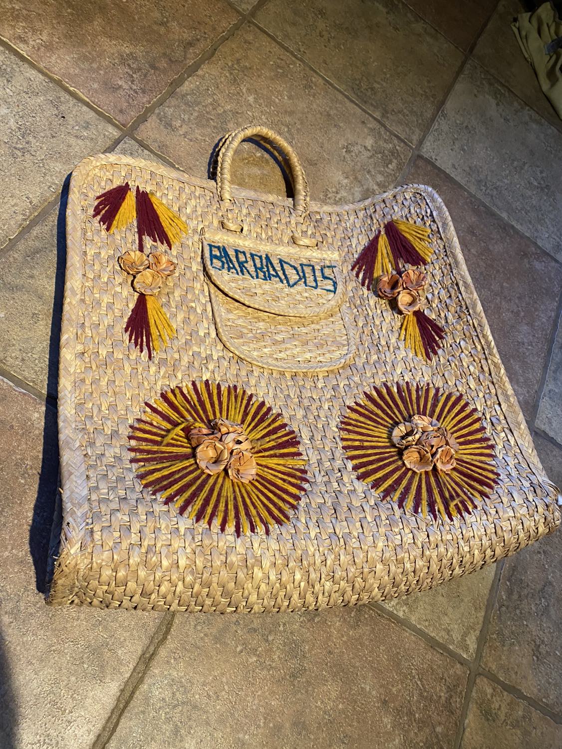 Cute beach bag woven