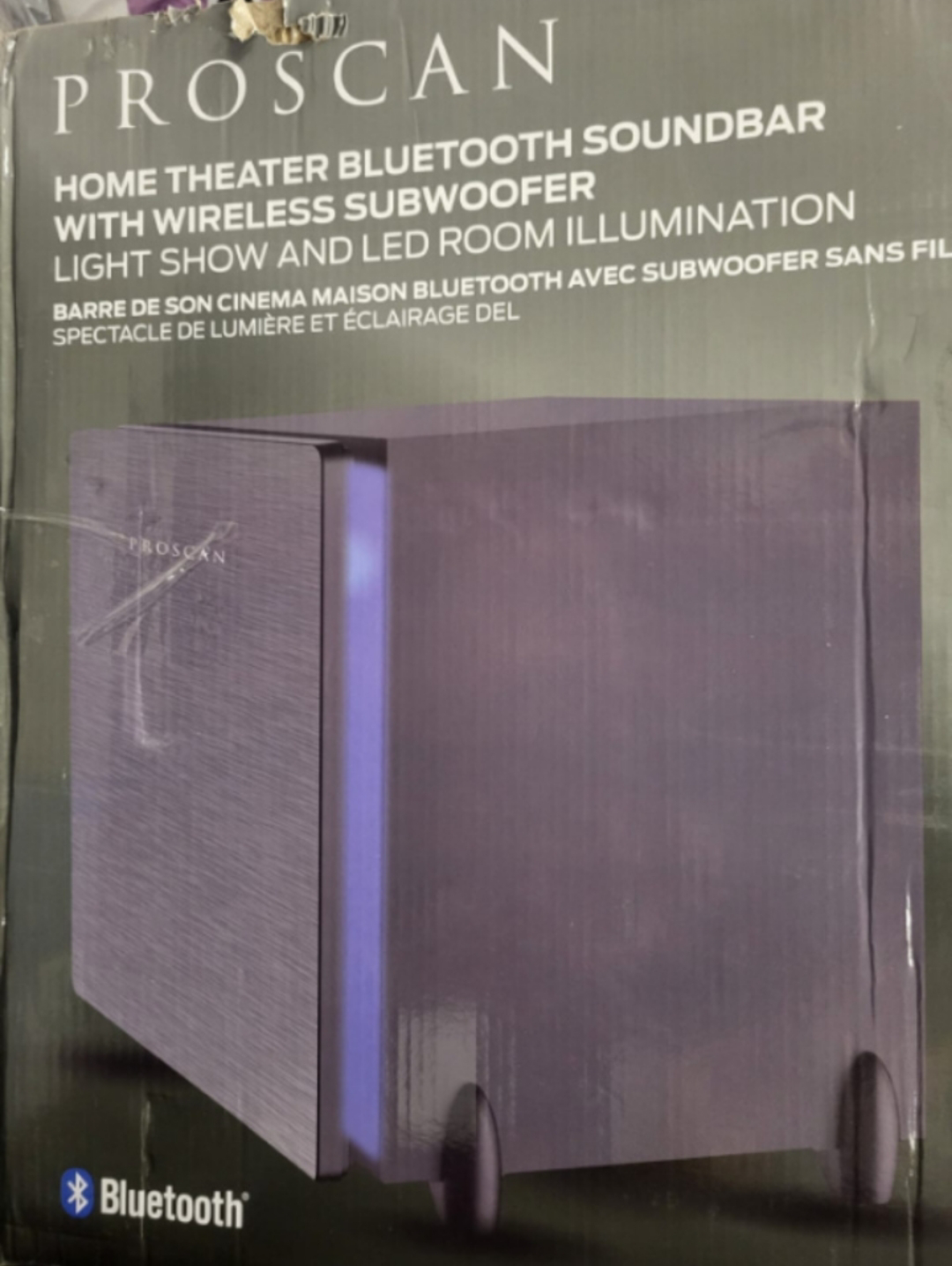 PROSCAN HOME THEATER BLUETOOTH SOUND BAR WITH WIRELESS SUBWOOFER image indicator(2)