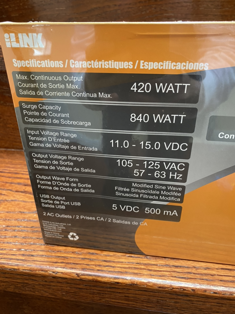 Power Inverter 12VCD 400 Watts image indicator(4)