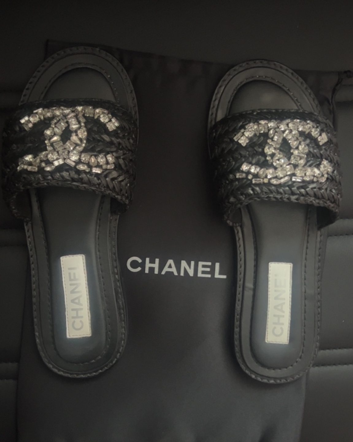 CHANEL Rhinestone Slide 8.5 image indicator(4)