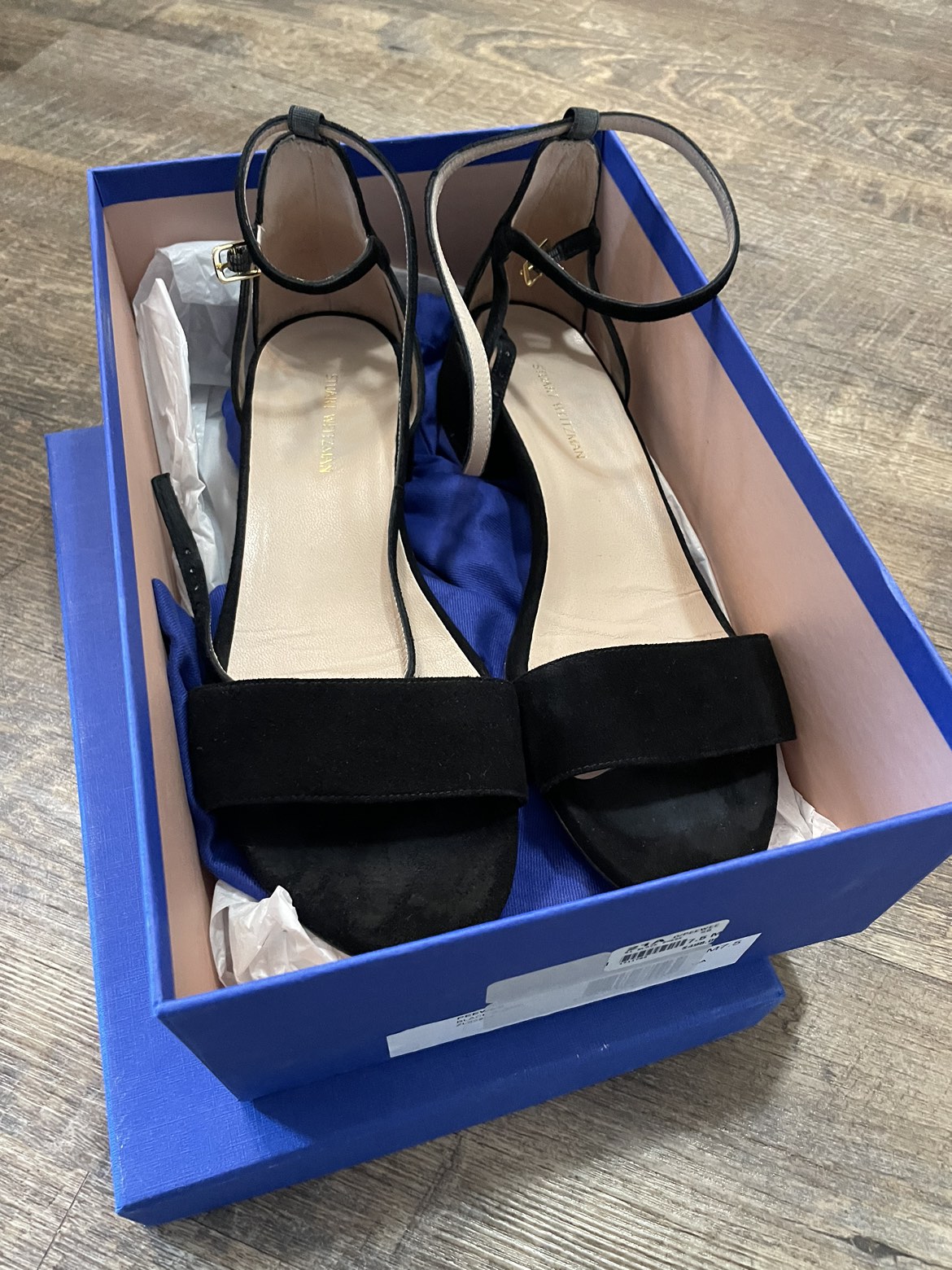 Stuart Weitzman suede sandals thumbnail