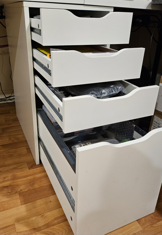 Ikea Alex Drawers with Drop File storage - photo 3