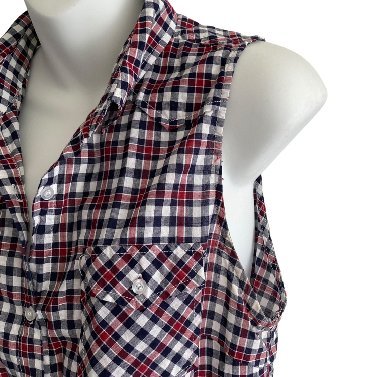 Plaid Sleeveless Top - photo 4