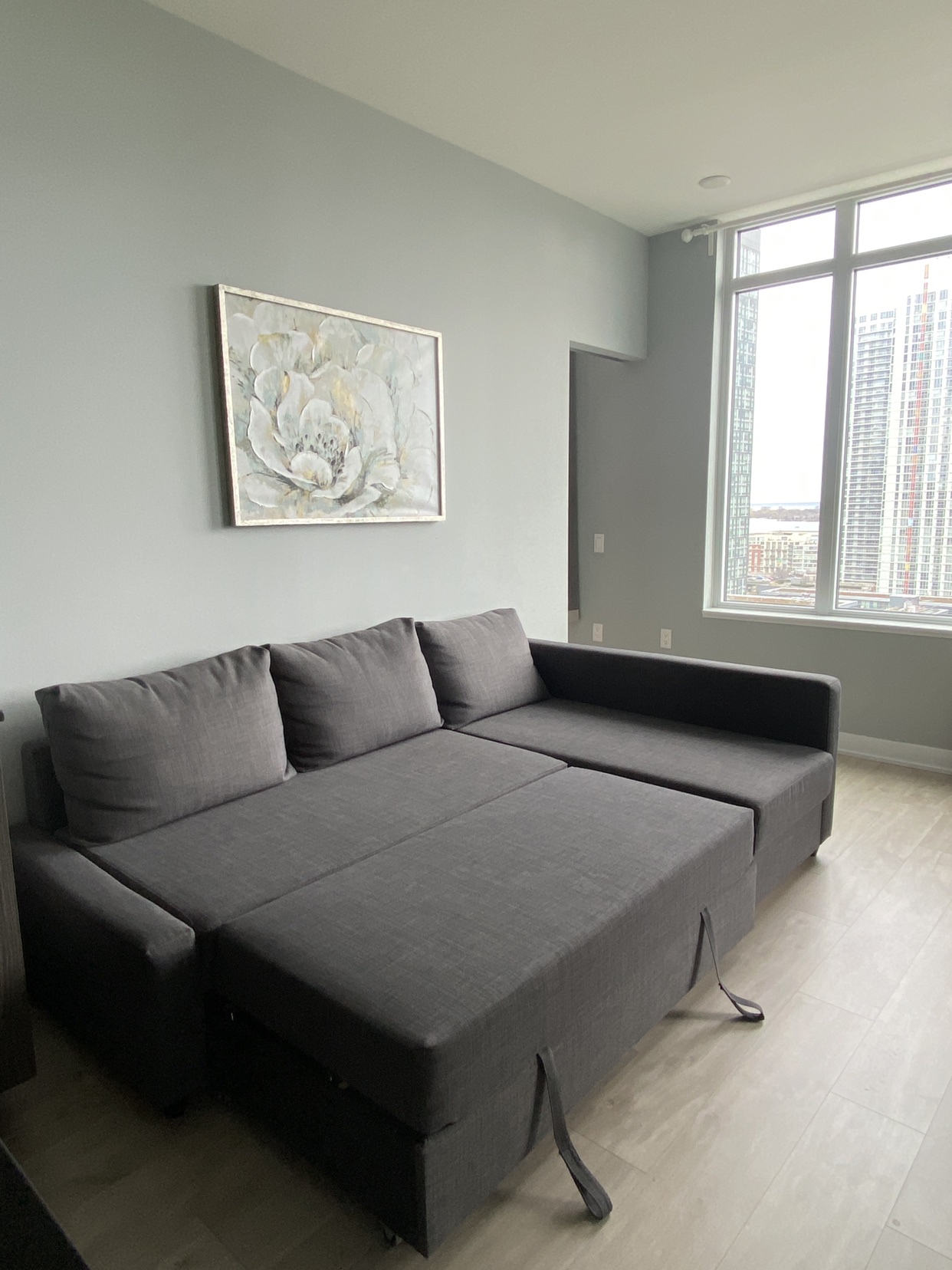 ikea friheten sofa bed with storage - photo 2